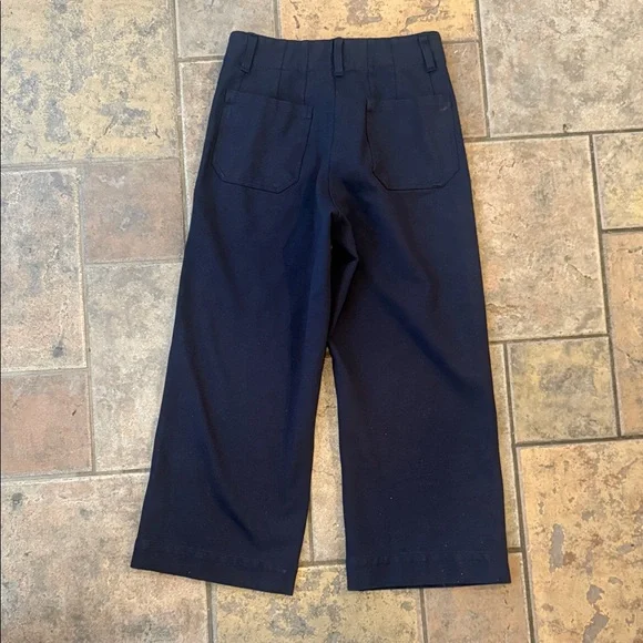 Quince Ultra-Stretch Ponte Cropped Wide Leg Pants - Picture 8 of 8